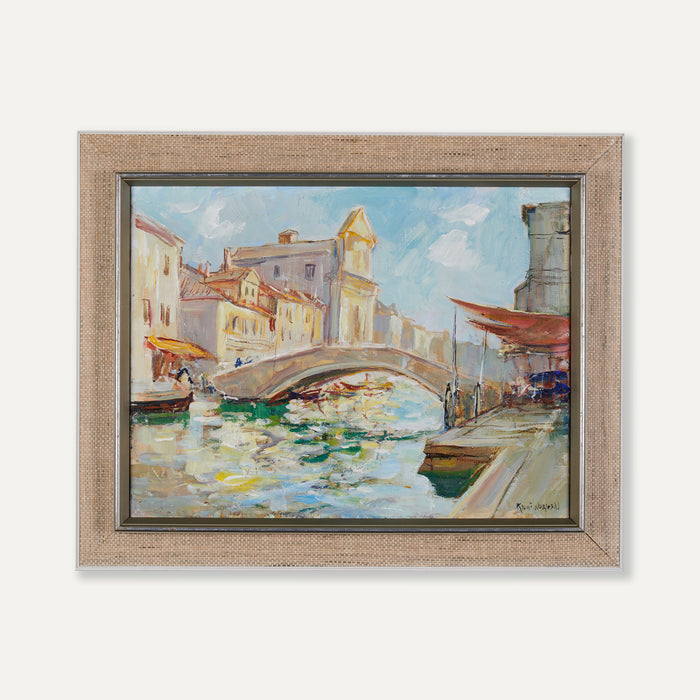 Venetian Landscape Dated 1950 by Knut Norman