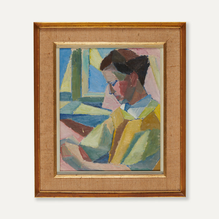Mid-Century Cubist portrait by Sven Johansson