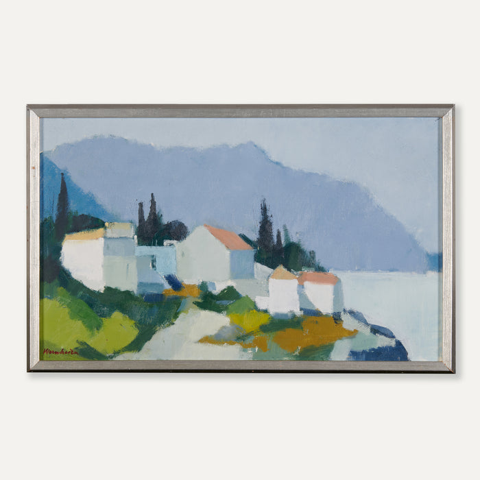 Coastal Village by Stig Wernheden Circa 1945