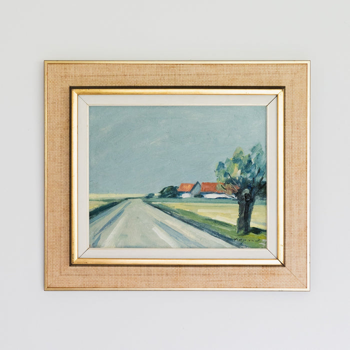 Swedish Landscape by Bengt Hillgrund Circa 1950