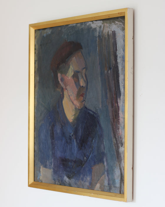 Male Portrait by Wilgot Olsson Dated 1945