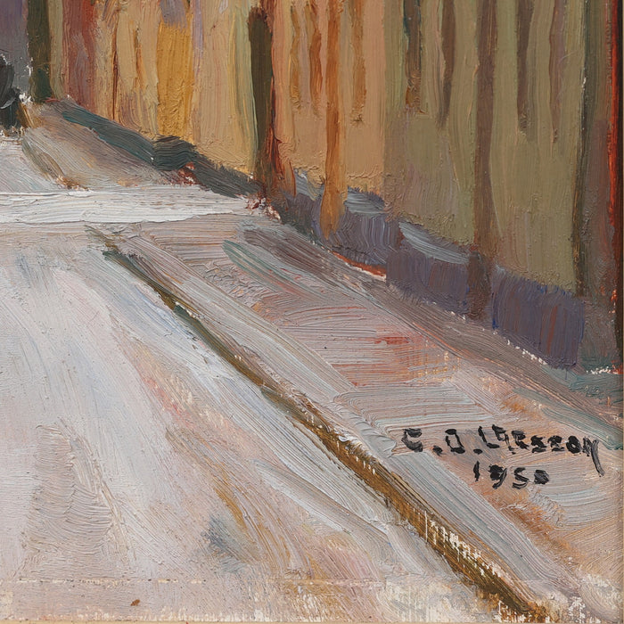 Street Scene Malmo, Dated 1958
