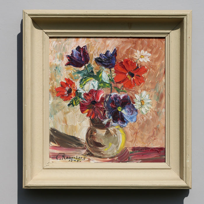 Still Life by C Rosenberg and Dated 1945