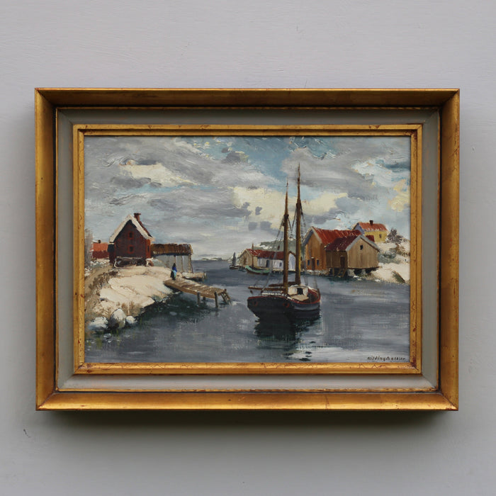 Port Scene by Hilding Bossler